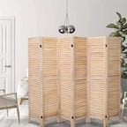 6 Panel Room Dividers and Folding Privacy Screens, Divider - Image 2