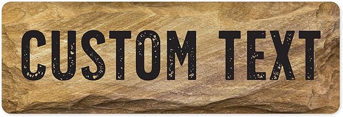 Custom Sign, Custom Street Sign, 11 Font Colors, 13 Font Styles, 4 Hole Options by MySignCenter