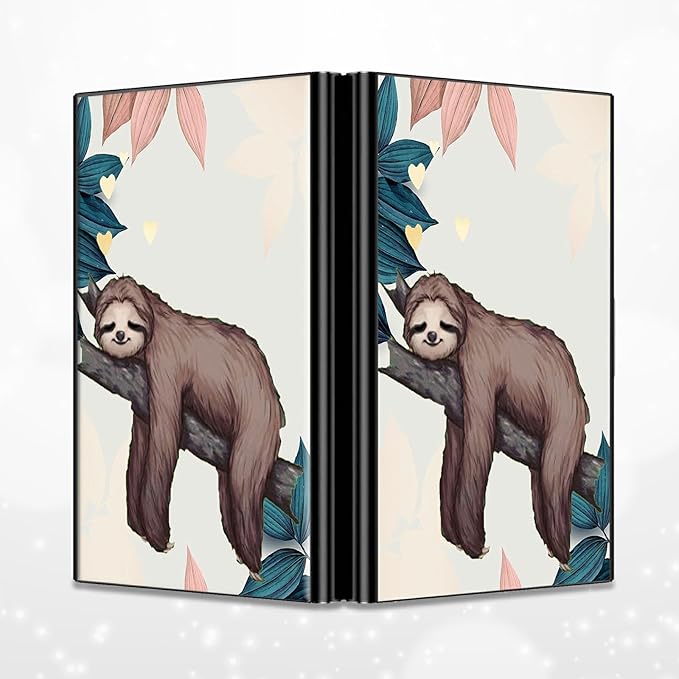 BWEGRHE Slim Credit Card Holder, Sloth RFID Blocking Metal Wallet - Image 4