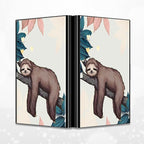 BWEGRHE Slim Credit Card Holder, Sloth RFID Blocking Metal Wallet - Image 4