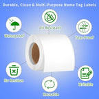 250pcs 3.5 x 2.25 Inch Blank Name Tag Stickers - Image 7