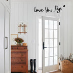 Wooden Love You Bye Sign Home Decor - Image 9