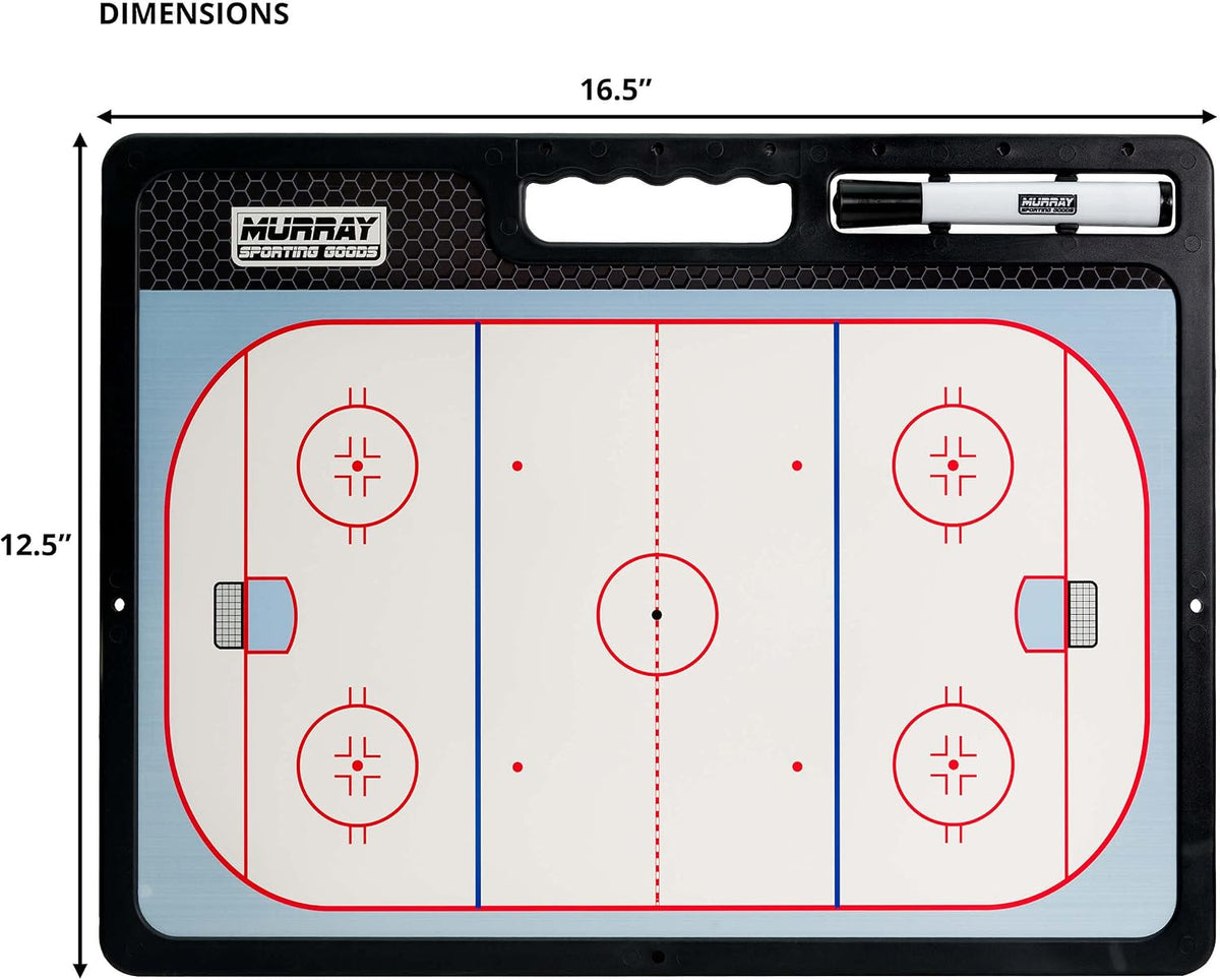 Murray Sporting Goods Premium Coaches Clipboard | Double-Sided Dry Erase Mark...