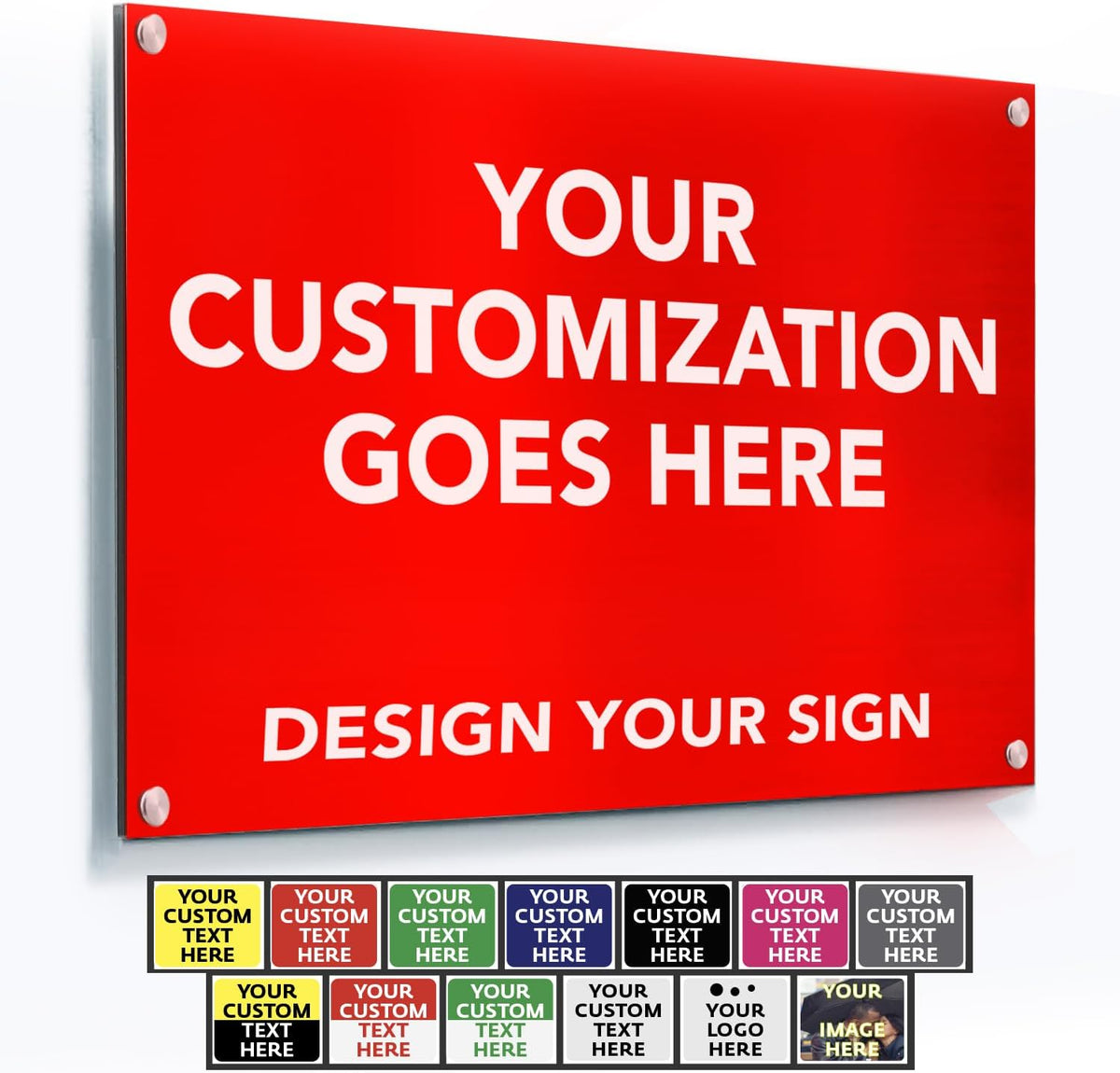 Custom Metal Signs, Personalized Aluminum, Customized Safety, Business Signs