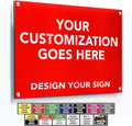 Custom Metal Signs, Personalized Aluminum, Waterproof Business Signs by SpeedyOrders