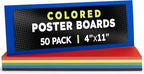 Hygloss Small Colored Poster Board 4x11 by HyglossProductsInc