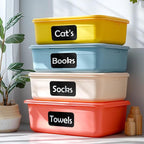100Pcs Large Black Labels for Storage Bins, 6x4 Inch Removable Labels, Large - Image 6