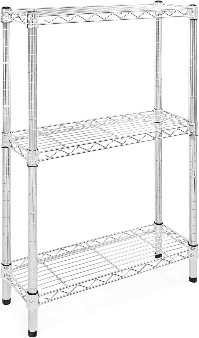 Shelving Inc. 8" d x 24" w Chrome Wire Shelving by ShelvingInc