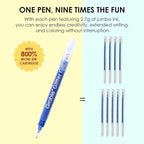 Grabie Jumbo Glitter Gel Ink Pen Set Of 18, Metallic Vibrant Sparkle Gel Pens - Image 2