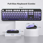 MOFII Wireless Keyboard and Mouse Combo, Full Size 2.4G Plug and Play - Image 7
