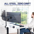 VIVO Dual Ultrawide Monitor Desk Mount, Heavy Duty Fully Adjustable Steel Stand - Image 2