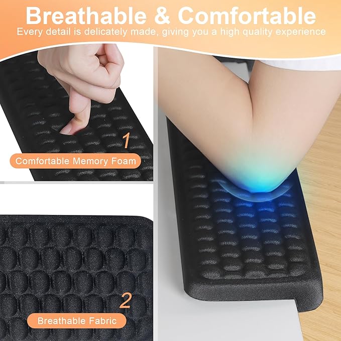 L-Shaped Desk EdgeRest, 2-Piece Set, Desk Elbow Pad, Ergonomic Design, Suitable - Image 4