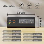Upgraded, Desk Edge Clamp Mount Power Strips - Image 6