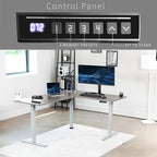 VIVO Electric Corner 63 x 55 inch L-Shaped Standing Desk, Memory Height - Image 5