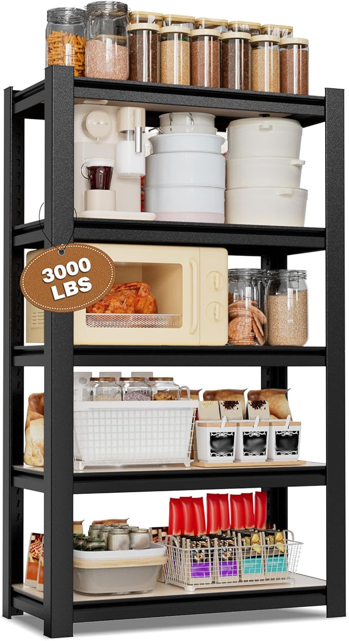 WORKPRO House 5-Tier Shelving Unit, 3000lbs Adjustable Storage Shelves by WORKPRO