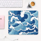 Auhoahsil Mouse Pad, 12 x 10 in Japanese Style Wave Computer Mouse Pad - Image 2