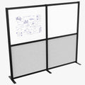 VIVO Modular Wall System, 2 PET and Whiteboard Panels, Professional Office