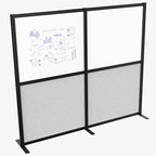 VIVO Modular Wall System, 2 PET and Whiteboard Panels, Professional Office by VIVO