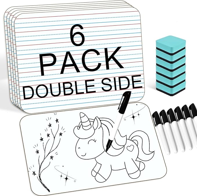 COYMOS 6 Pack Small White Board by COYMOS