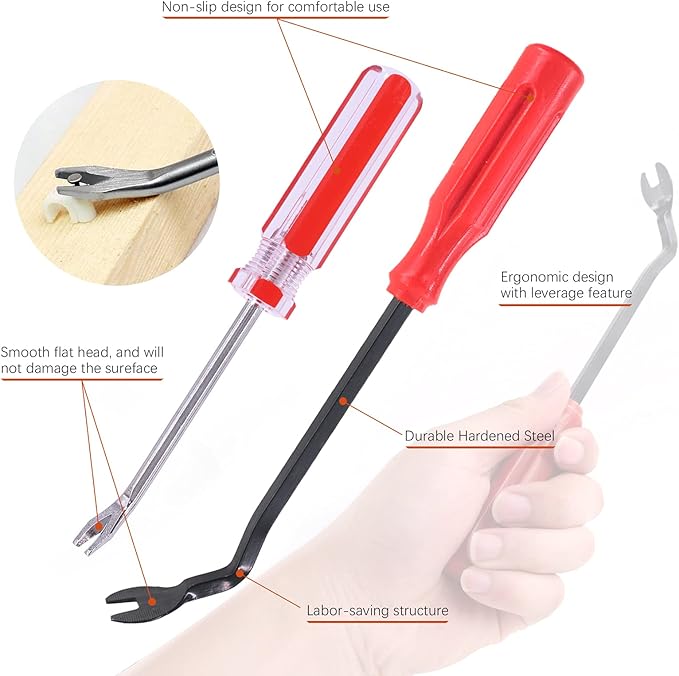 Tanstic 4Pcs Nail Puller and Staple Remover Tool Set, Including 7'' End Cutting - Image 4