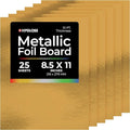 Hygloss Metallic Cardstock Sheets – 25 Shiny Gold Sheets, 8.5” x 11” by HyglossProductsInc
