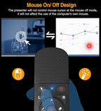 Presentation Remote with Air Mouse Function, Wireless Presenter Clicker RF - Image 3