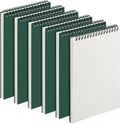 Engrowtic 6 Pack Graph Paper Spiral Notepad A5 Top Wirebound Notepad Grid by Engrowtic
