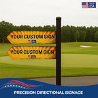 Custom Left Arrow Metal Sign by DC | Directional Signs - Image 2