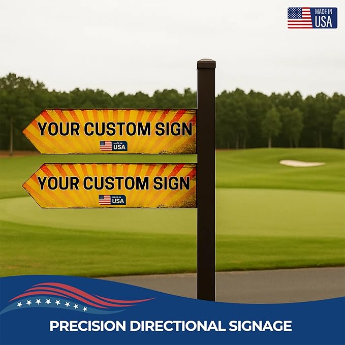 Custom Right Arrow Metal Sign by DC | Directional Signs - Image 2