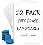 Set of 12 Small White Board Dry Erase Boards Classroom Pack Mini White Boards by Scribbledo