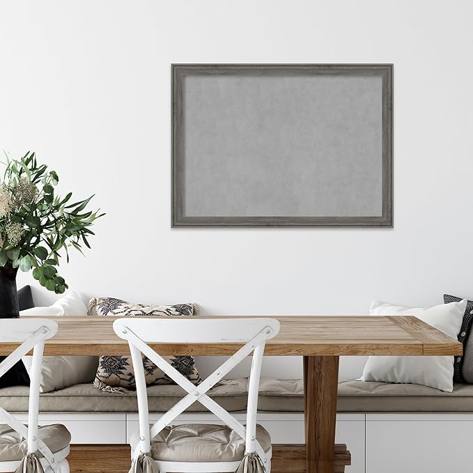 Amanti Art Grey Framed Magnetic Board 23x31 Medium Vision Board - Image 5