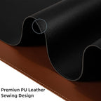 Leather Desk Pad, Wolaile 36x17 inch Large Mouse Pad, Waterproof Non-Slip - Image 3