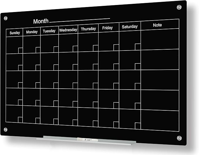 J&J worldwide Magnetic Whiteboard Calendar, by JJworldwide