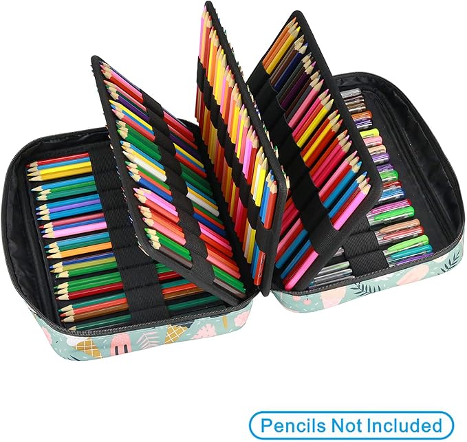 YOUSHARES Colored Pencil Case 220 Slots Pen Case Organizer - Image 3