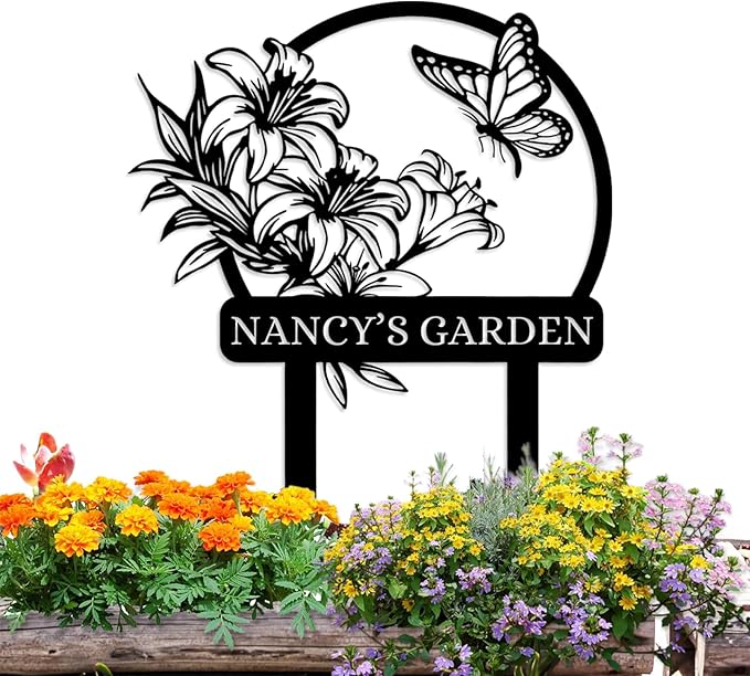 Personalized Garden Signs | Customized Metal Yard Sign Stakes | Custom by Dyoart