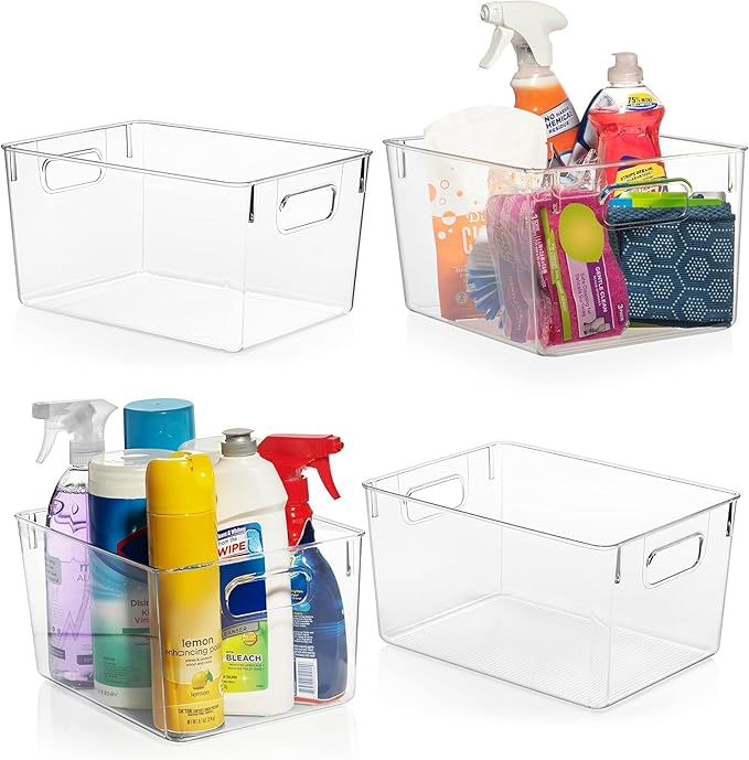 ClearSpace Clear Plastic Storage Bins – Pantry Organizers & Storage Containers by ClearSpace