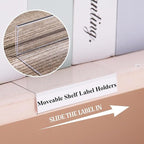 Containlol 50 Pcs Moveable Shelf Label Holders - Image 3