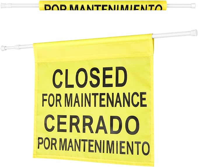 Leinuosen Closed for Maintenance Safety Sign by Leinuosen