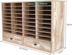 PAG Mail Sorter Organizer, Wood Literature Organizer, Student Mailbox - Image 4