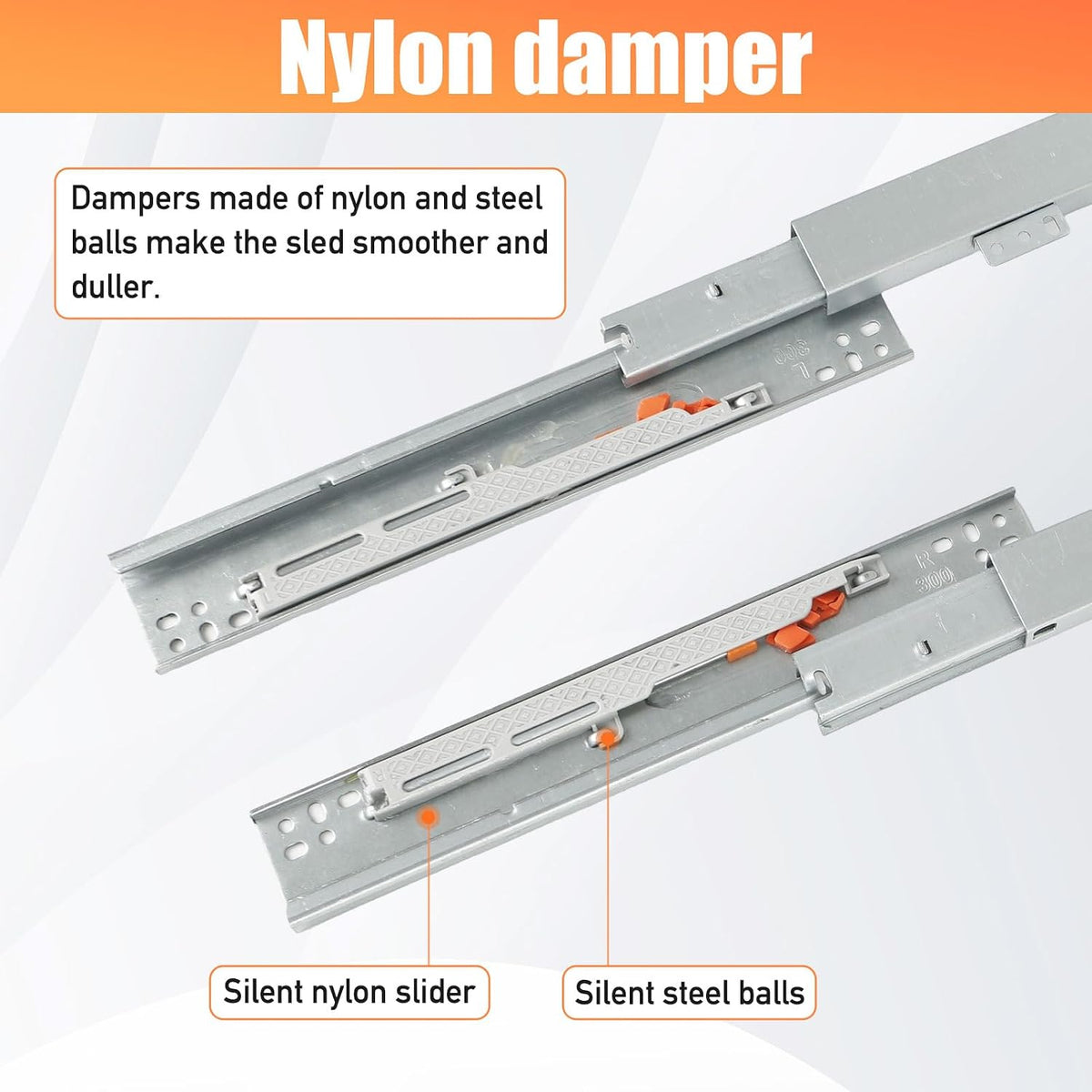 Undermount Drawer Slide Bottom Mount Pull Out Shelf Slides Full Extension