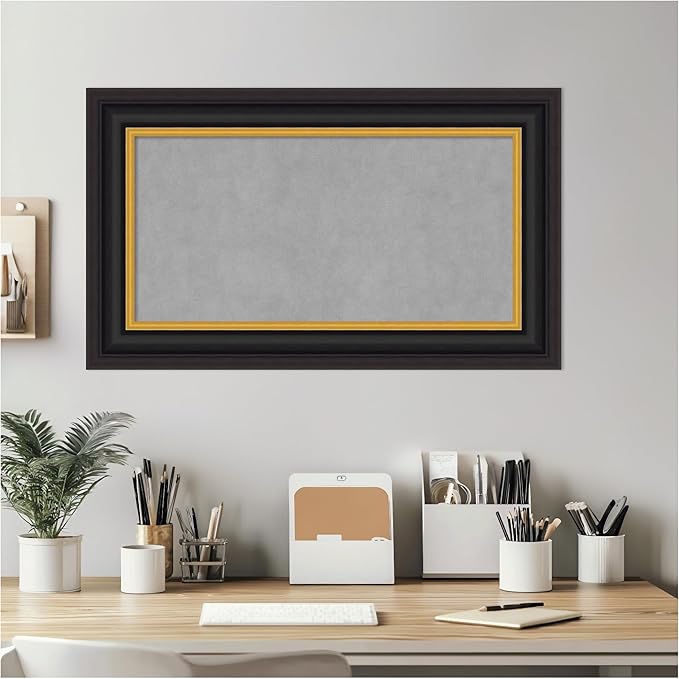 Amanti Art Black Framed Magnetic Board 18x30 Small Vision Board - Image 6