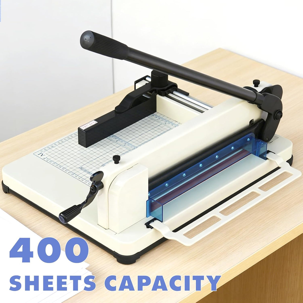 Heavy Duty Paper Cutter 17", Guillotine A3 Paper Cutter, 400 Sheets Capa...