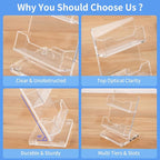 NIUBEE Acrylic Business Card Holder 2 Slots - Image 2