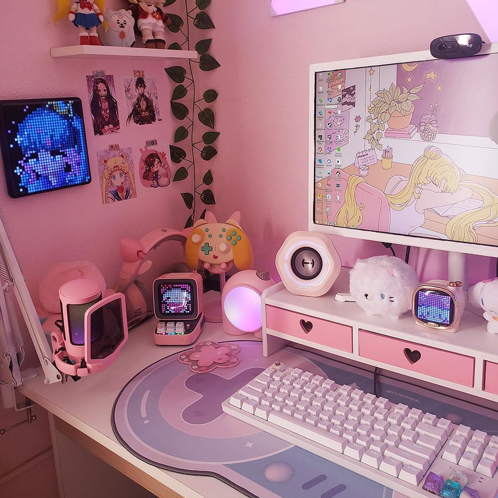 cute monitor stand kawaii desk organizer cute desk, package contents