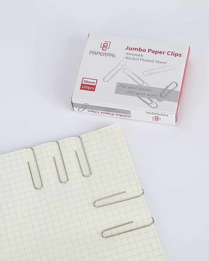 PAPERPAL Paperclips for Office School & Personal Use, Jumbo Smooth Paper Clip - Image 5