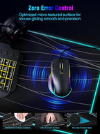 Mouse Pad with Magnetic Wireless Charging, Large Desk Pad Protector, RGB Black - Image 6