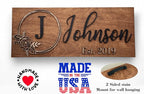 Custom Family Name Sign | Personalized Wooden Wedding Gift | Rustic Last Name - Image 4
