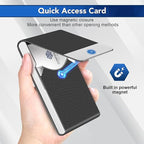 Business Card Holder with Ultra Slim Design, Business Card Case with Premium PU - Image 4