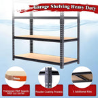72" h storage shelves,storage shelves heavy duty,2400lbs metal, package contents