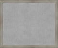 Amanti Art Grey Framed Magnetic Board 36x44 X-Large Vision Board by AmantiArt